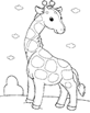 Disegni animali: disegno giraffa
